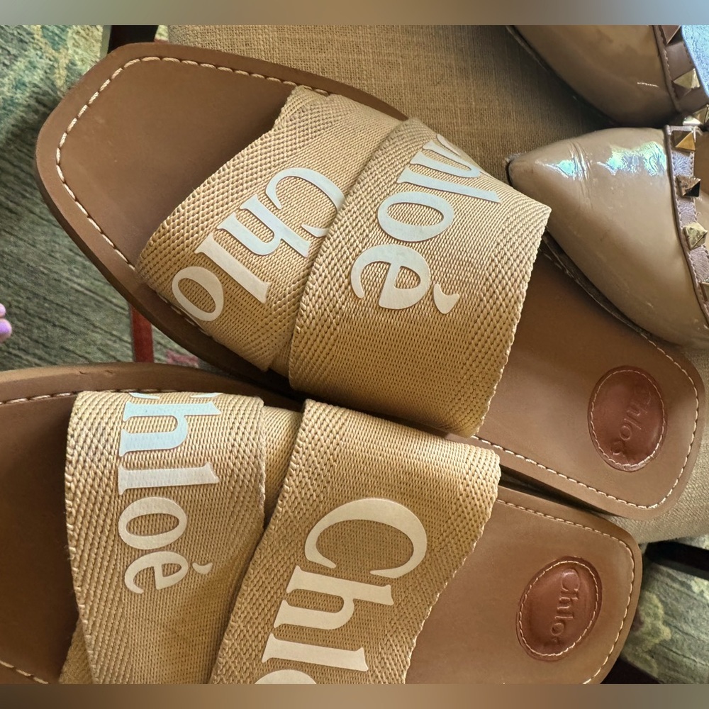 Chloe Woody sandal Beige/cream